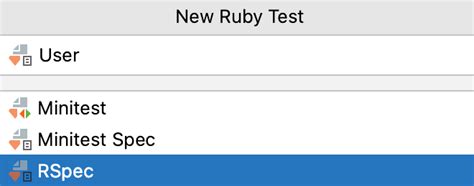 RSpec RubyMine Documentation