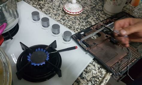 fixing  broken plastic case   laptop  scientific