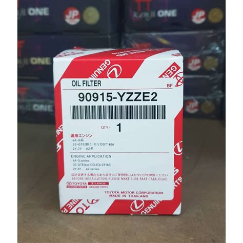 100 Original Toyota Oil Filter 90915 YZZE2 VIOS ESTIMA 2 4