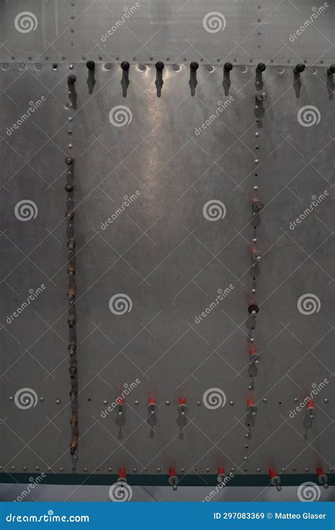 Bolted Metal Plate Texture Stock Image Image Of Chain 297083369