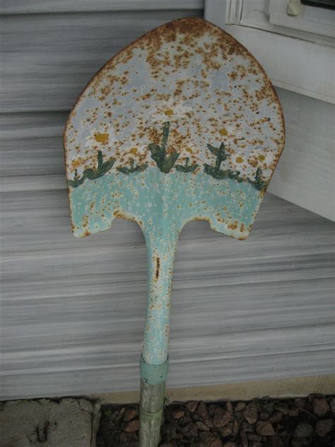 Paint An Old Shovel Stick Handle In Your Garden Enjoy Garden