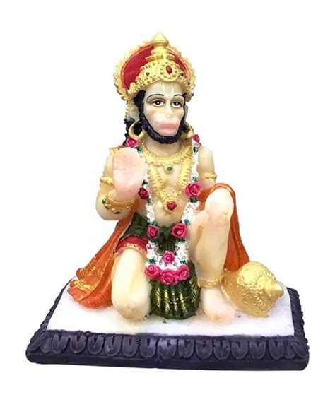 Hindu God Lord Hanuman Balaji Bajrang Bali Idol Sculpture Statue