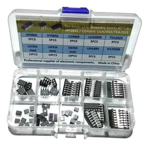 Kit Surtido De Chips De Circuito Integrado 65x Ic Lm339n Cuotas Sin