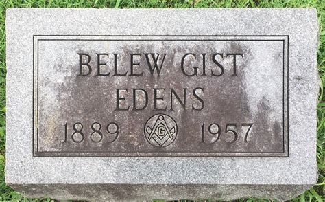 Belew Gist Edens Find A Grave Memorial