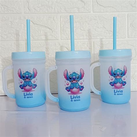 Caneca Baby Jateada Ml Stitch Elo Produtos Especiais