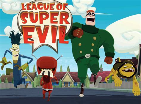 League Of Super Evil running Poster by masedog78 on DeviantArt