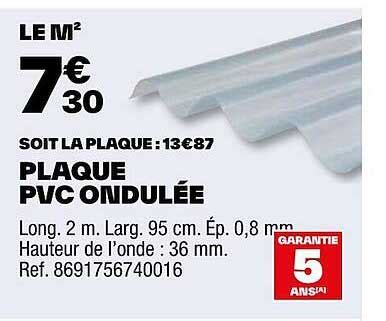 Promo Plaque Pvc Ondulée chez Brico Dépôt iCatalogue fr