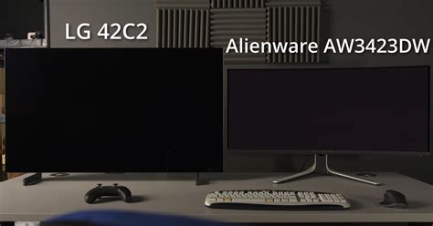 Size Comparison Aw 34 Oled Ultrawide Vs C2 42 Inch R Oled Gaming