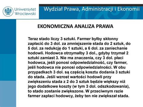 EKONOMICZNA ANALIZA PRAWA Ppt Pobierz