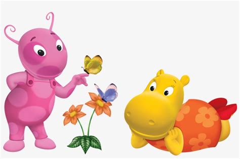 The Backyardigans Uniqua Tasha Butterflies Backyardigans Png Png