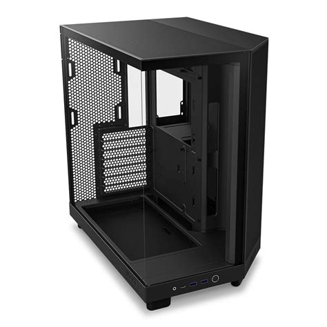 Nzxt H6 Flow Rgb Compact Dual Chamber Mid Tower Atx Case Black Cc