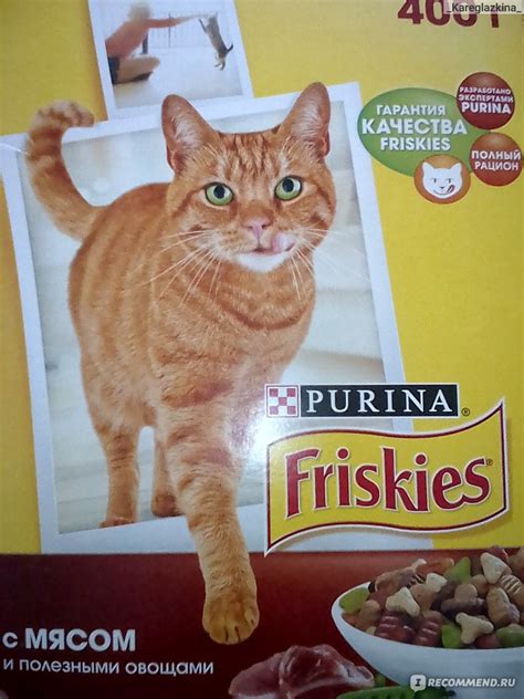 Корм для кошек Friskies с мясом и полезными овощами - «Сухой корм ...