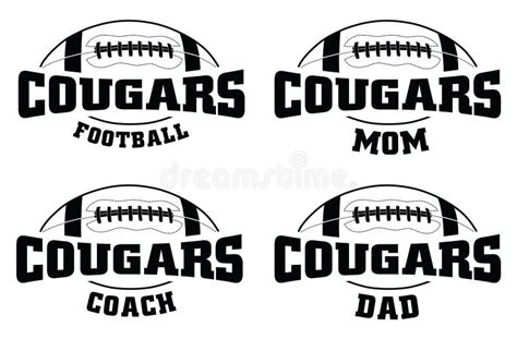 Football Cougars Stock Vector Illustration Of Football 277984022