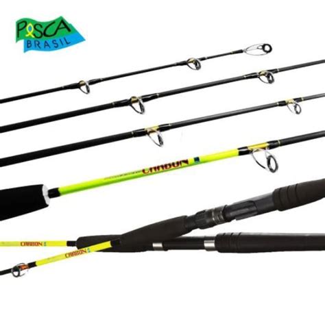 Vara Molinete Millenium CARBON GII JIG 8M 6 6 80lbs Pesca Brasil SCPesca