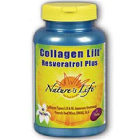 Collagen Lift Resveratrol Plus Caps By Nature S Life Bishops Market