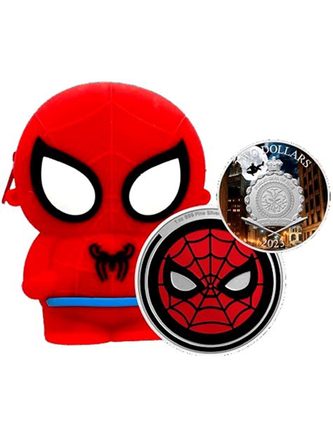 SPIDER MAN Web Slinger Edition 1 Oz Moneda Plata 2 Niue 2024