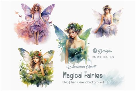 Fairies Clipart Magical Fairy PNG Graphic By Creationx Space