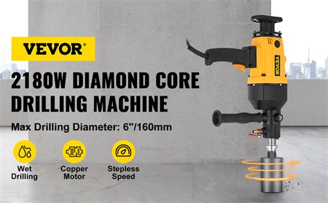 Vevor Mm Diamond Core Drilling Machine W Diamond Percussion Core