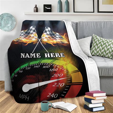 Kustomball Racing Blanket Custom Name Blankets Personalized Name Blanket