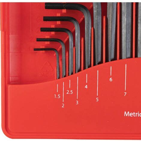 Kennedy Combination Short Arm Mm Af Hex Key Set 20 Piece