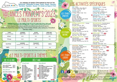 Calam O Siha Programme Printemps