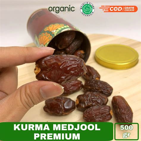 Jual Kurma Medjool Premium Dates California Kemasan Tabung 500 Gr