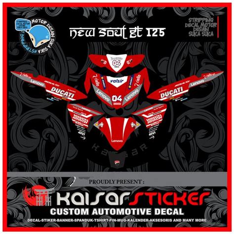 Jual Stiker Decal Soul Gt Full Body Full Body Merah Ducati Di Lapak