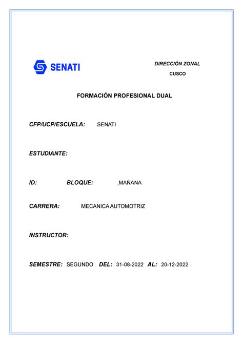 Cuaderno De Informe 04 FormaciÓn Profesional Dual Cfpucpescuela