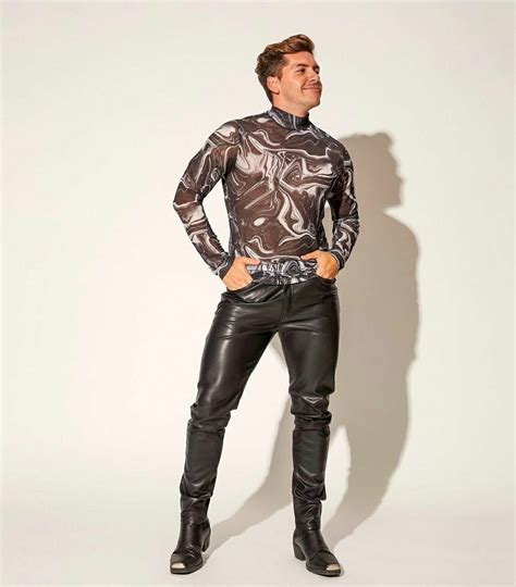 Brown Leather Pants Outfit Mens Leather Pants Motorcycle Leather Men