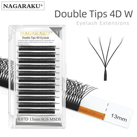 NAGARAKU Double Tips 4D Shape W Lash Automatic Flowering W Shape Bloom