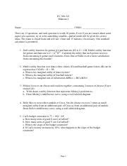 Eco308 2 Pdf EC 308 321 Midterm 2 Name CWID There Are 12 Questions