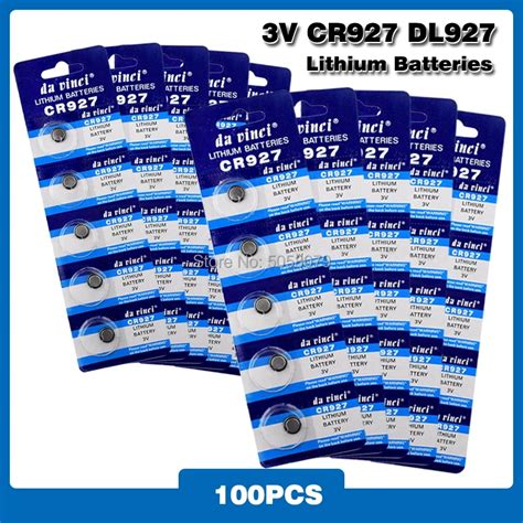 100pcs 3V CR927 927 DL927 BR927 BR927 1W CR927 1W ECR927 5011LC KCR927