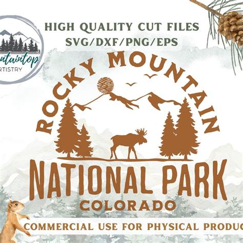 Rocky Mountain Clip Art Etsy