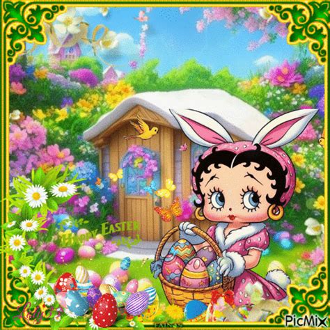 Betty Boop Happy Easter Free Animated  Picmix