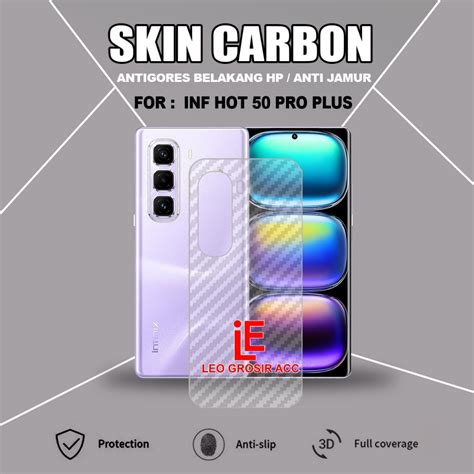 Jual INFINIX HOT 50 PRO PLUS SKIN CARBON ANTI JAMUR ANTIGORES BELAKANG GARSKIN INFINIX HOT 50