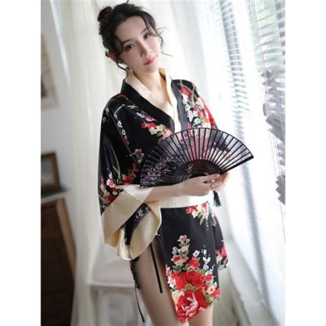 Jual Lingerie Seksi G String Model Kimono Sabuk Besar Satin Jepang