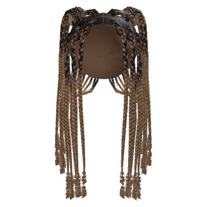 Pigtail Braids W Curls Blonde W Dark Roots Roblox