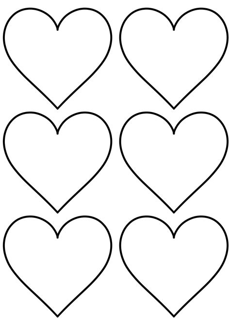 Heart Shapes To Print And Cut Out