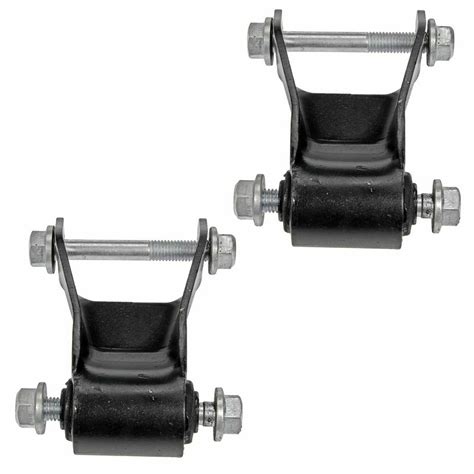 Leaf Spring Rearward Shackle Bracket Kit Pair Set 2 PCS Compatible With