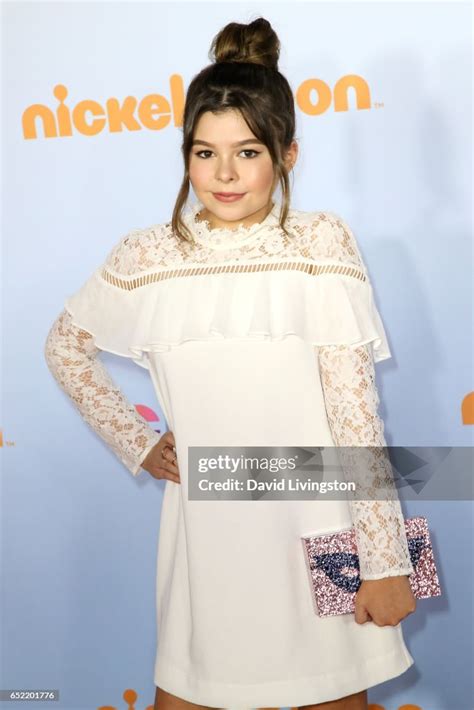 Actress Addison Riecke Attends Nickelodeons 2017 Kids Choice Awards