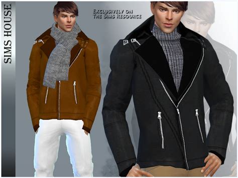 The Sims Resource Men S Jacket With Fur