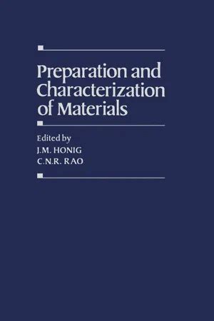 PDF Preparation And Characterization Of Materials De J Honig EBook