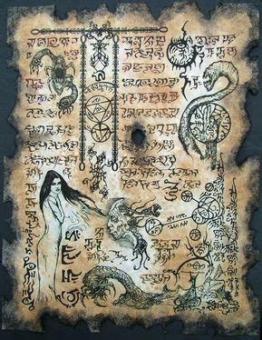 Demon Goddess Shub Niggurath Necronomicon Scrolls Magick Dark Art