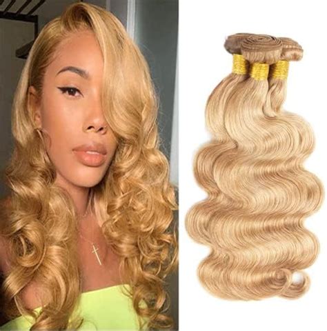 Amazon Ombre Body Wave Bundles Highlight Human Hair Bundles P27