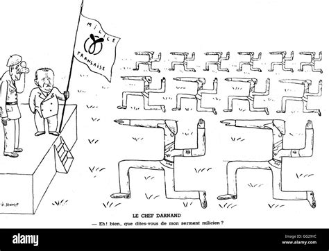 Leader Of The French Milice France World War Ii Hi Res Stock