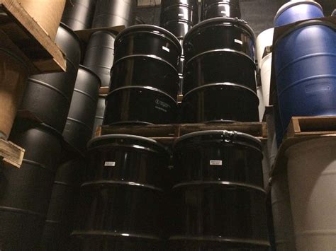 55 Gallon Unlined Open Head Steel Drum Stack Yankee Containers Drums