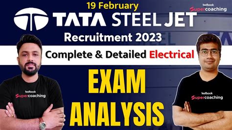 Tata Steel JET Exam Analysis 2023 19 Feb TATA Steel Jet Electrical