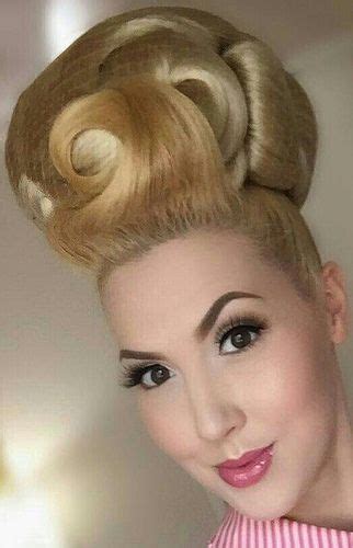 Blond Bouffant Updo Blonde Updo Hair Styles Bridesmaid Hair