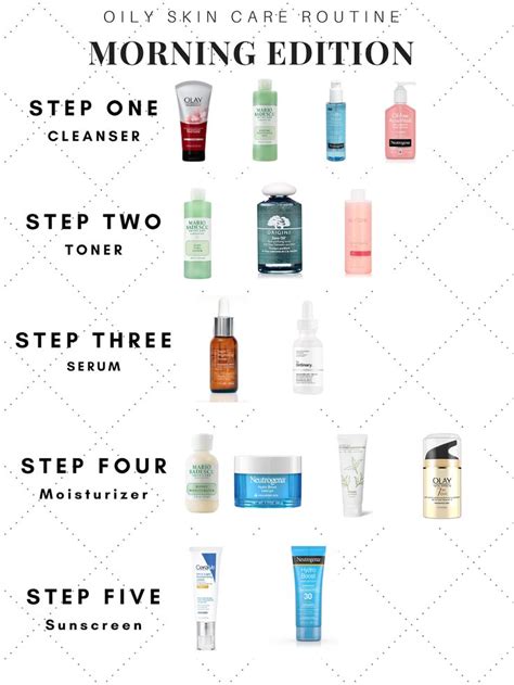 Morning Oily Skin Care Routine Step By Step Skin Care Guide With