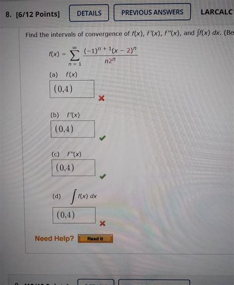 Solved Details Points Larcalc Previous Answers Chegg